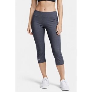 Under Armour Gray Compression Heatgear Crop‎ Leggings Women's size MEDIUM